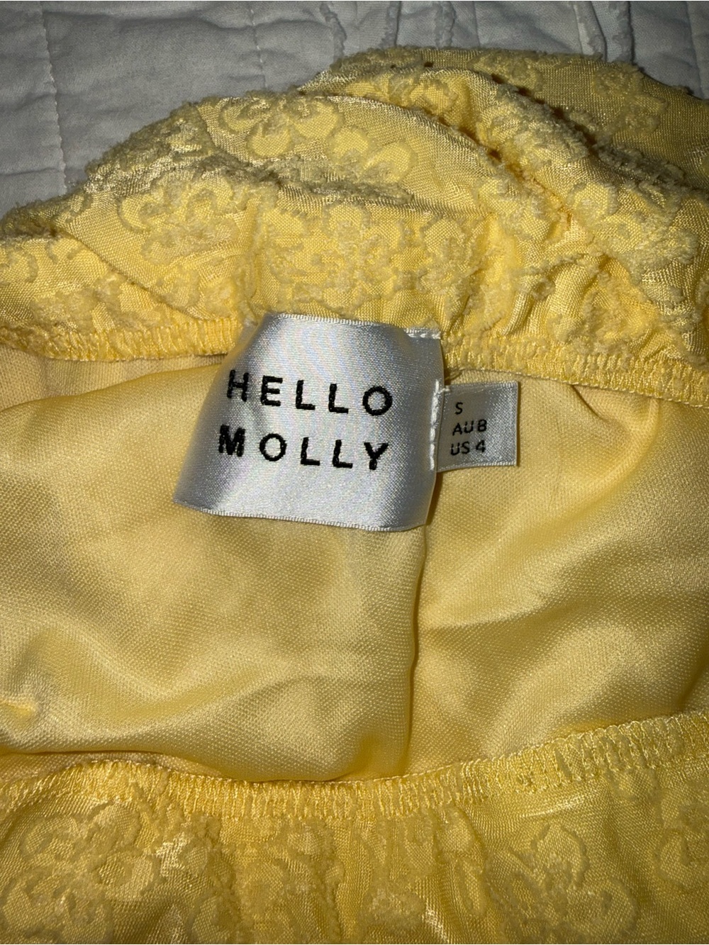 Hello Molly Yellow Strapless Floral Midi Dress - Picture 3 of 3